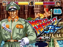 1994 [60fps] World Heroes 2 Jet (Asia) Brocken Hardest ALL