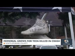 Memorial grows for teen killed in crash