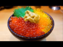 TOKYO - SEA URCHIN FLOATING ON A SEA OF SALMON ROE #JAPANTRAVELGUIDE