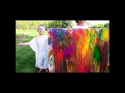 Water Balloon Painting -ABSTRACT Fluid Painting Technique - HOW TO