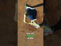 One-handed Backhand Technique Analysis From Top Down / Drone View