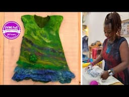 Beginner Wet Felting Clothes Tutorial: Control Shrinkage using Fiber Layout with Charity vd Meer