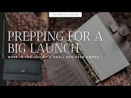 Packing Orders + Prepping for a BIG Launch | Studio Vlog | No. 29 | Small Business | @lamomoneon