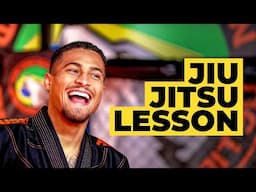 Joao Gomes and UFC's Jai Herbert practice Brazilian Jiu Jitsu!