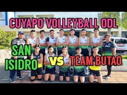 SAN ISIDRO VS TEAM BUTAO | CUYAPO VOLLEYBALL LEAGUE