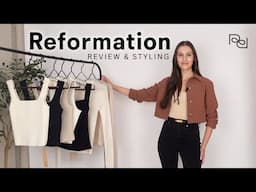 Petite Tries REFORMATION | I SPENT $500 | Unsponsored Review & Styling #reformation #style #fashion