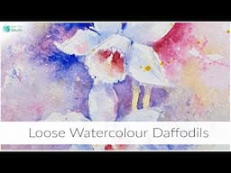 Loose Watercolour Daffodils