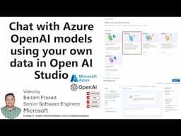 How to Use Your Data with Azure OpenAI Models in OpenAI Studio | Azure AI Search | Rag Pattern