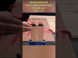 How to make feather board for table saw part 1 of 2 #woodworkingtoolguide #woodworkinghacks