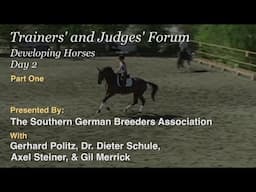 Dr. Dieter Schule on Developing Horse Prix St. Georges