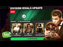 WAIT FOR NEW 97-105 OVR BALLON D'OR  DIVISION RIVALS REWARDS FC MOBILE!