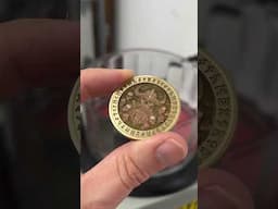 Fiber Laser Engraving a Viking Coin! #shorts