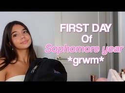 FIRST DAY OF HIGH SCHOOL *sophomore year* GRWM