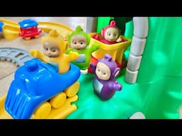 Little Tikes Train TELETUBBIES TOYS Cleaning Up Tracks!