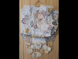 Shabby Chic Noel Angel Altered Book Door Wall Hanging #ShabbyArtBoutique