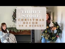 DIY Christmas Decor with Thrift Store Finds | Christmas Decorating Ideas on a Budget