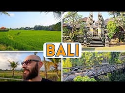 Walking Through a Rice Paddy in Ubud, Bali, Indonesia