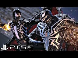 Symbiote Spider-Man vs Venom Boss Fight Scene PS5 Pro Gameplay (4K 60FPS)