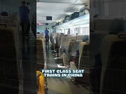 IMPRESSIVE FIRST CLASS SEATS BULLET TRAINS IN CHINA #shorts #apt #chinaBulletTrain #chinaFastTrain