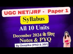 UGC NET Paper 1 Syllabus