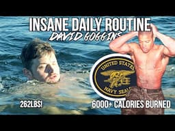 260LBS+ Following David Goggins PRE NAVY SEAL Daily Routine - *6000 Calories Burned!*