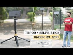 Budget Tripod + Selfie Stick With Bluetooth Remote Under RS.1200