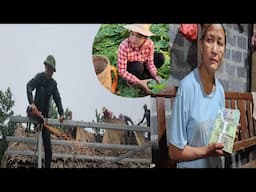 The government helped Mrs. TUYEN with money to build a new house, Duyen and THIET came to help