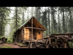 Full Year of Wilderness Living Log Cabin, Build Log Cabin, Fishing, Hunting & Outdoor Cooking