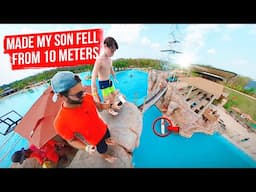 Made my SON FALL OFF THE Olympic height pt.2 | CLIFF DIVING BLUE TREE PHUKET