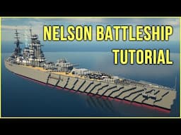 🚢 Minecraft Tutorial: How to Make a Battleship (Nelson-class)