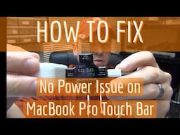 How to Fix - 2016 Macbook Pro Touch Bar Doesn't Power On  - Board 820-00239