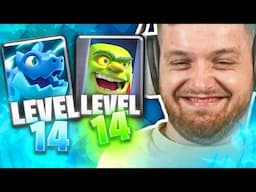 😍🔥E-drag & Koboldkäfig auf LVL14! - BESTE Zock Runde?! | F2PASS Clash Royale Projekt