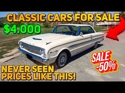 GOING FAST! 20 Classic Cars Under $15,000 Everyone's Fighting For!