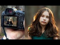 How I Shoot Backlight Children /Kids Portraits Using Natural Light Only! Canon R5 + 85mm 1.2 Lens