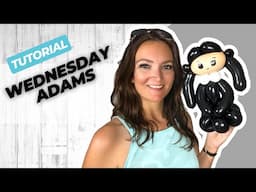 Twist Up a Spooky Wednesday Addams Character! 🎈👻 Easy Balloon Tutorial for Halloween!