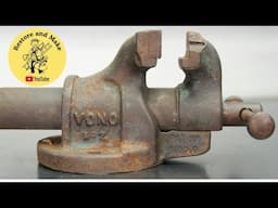 Rare Vintage British Vice Restoration - Full Repair of Very Rare Vintage Vise - Tool Restoration