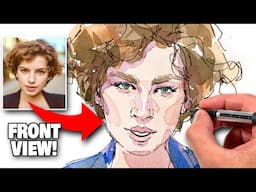 How to Draw Faces Loosely | Easy STEP BY STEP For Beginners