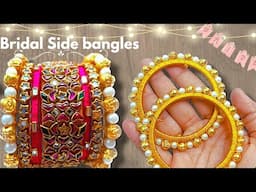 Making of bridal side bangles/Pearl bangles