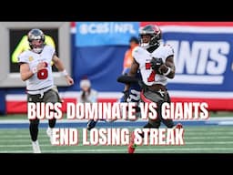 Bucs Dominate Giants, Move to 5-6| 2024 Tampa Bay Buccaneers