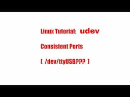 Udev Rules Linux: Ensure USB (and other) Devices Always Keep Same Port