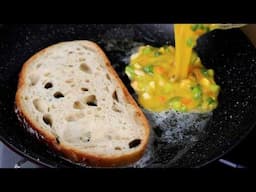 Incredible! Quick breakfast ready in a few minutes! 4 delicious bread egg recipes