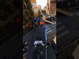 Absolute Madness on bikes down Genoa in Italy!