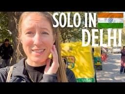 First Time in DELHI 🇮🇳 Solo Traveling India: Old Delhi, Trying the Delhi Metro, Parks & Tombs