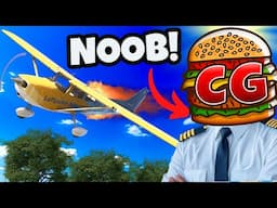 Noob Pilot Nearly CRASHES Plane on First Day! (Flight Simulator 2024 Career)