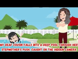 My Deaf Cousin Falls Into A Deep Pool Through Her Stepmother's Push, Caught On The Hidden Camera