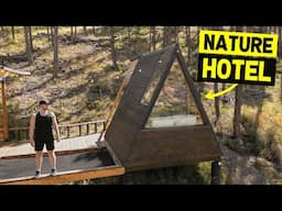 NATURE HOTEL w/ A-FRAME CABINS & TINY HOMES on 35 Acres! (Full Tour)