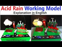 acid rain working model for science exhibition explanation in english | howtofunda