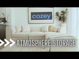 COZEY ATMOSPHERE STORAGE SOFA REVIEW (WITH 2 COVER COLORS) | Olivia Gudaniec #cozeysofa #cozeycouch