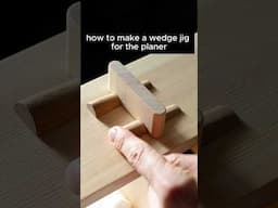 created a jig to make precise wedges for a cabinet project #wood #woodworking #diy #shorts