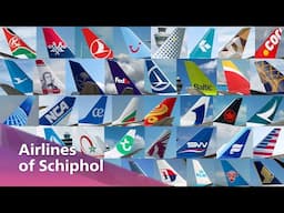 We proudly present: the airlines of Schiphol ✈️